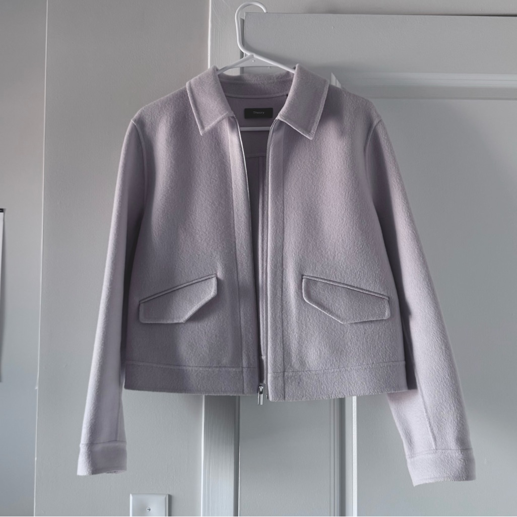 (Nwot) Theory Women's Light Purple Bomber Jacket
